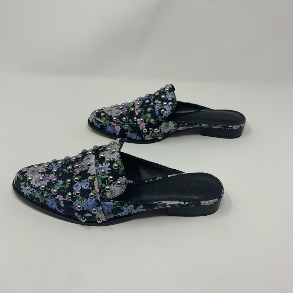 Rebecca Minkoff Milena Floral Studs Slide On Mules Shoes Women Size 7 Preppy - Picture 10 of 14